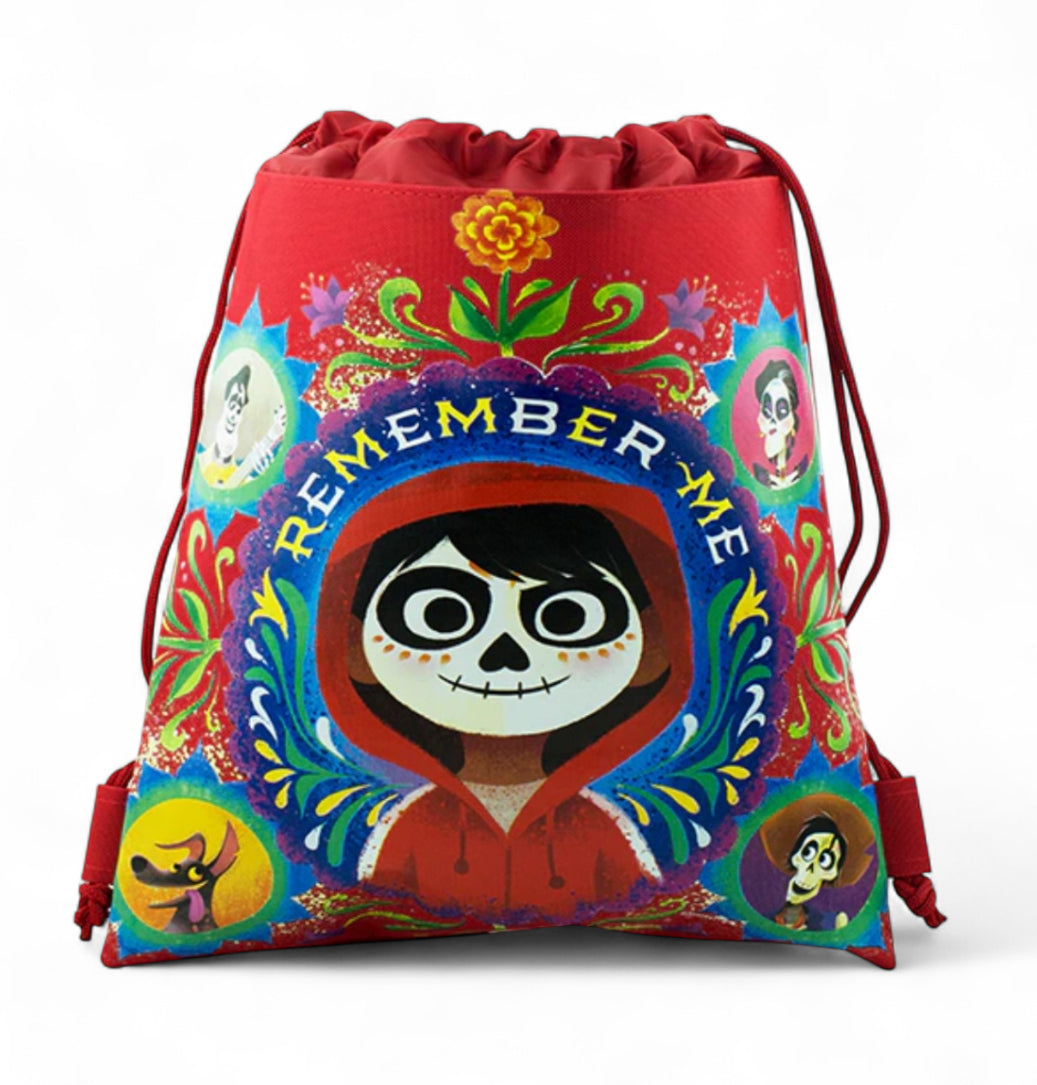 Disney Coco Miguel Drawstring Backpack Gym Tote Bag