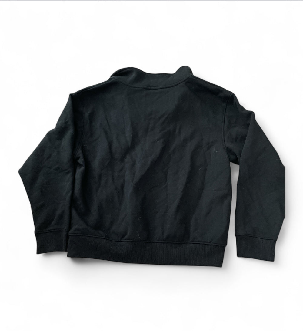 Universal Thread Black Leisure Studio Polo Pullover Sweatshirt (X-Small)