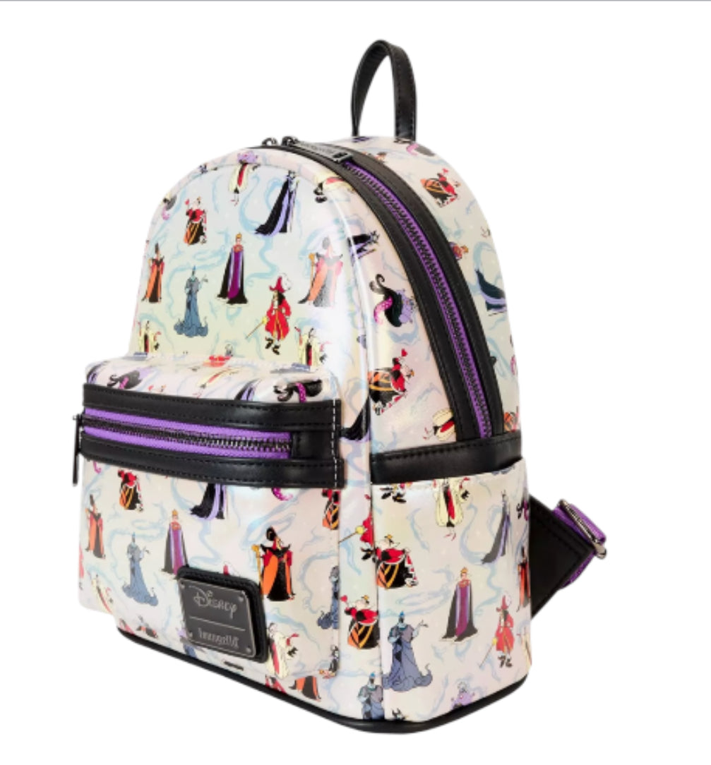 Loungefly Disney Villains Iridescent Mini Backpack