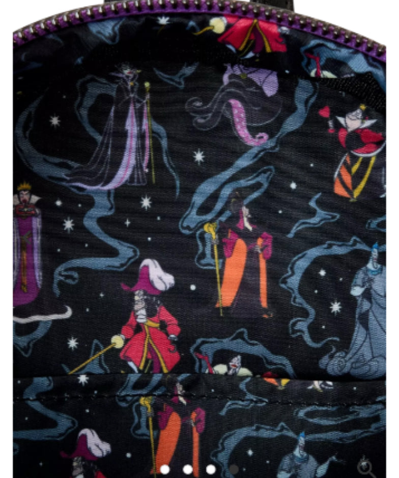 Loungefly Disney Villains Iridescent Mini Backpack