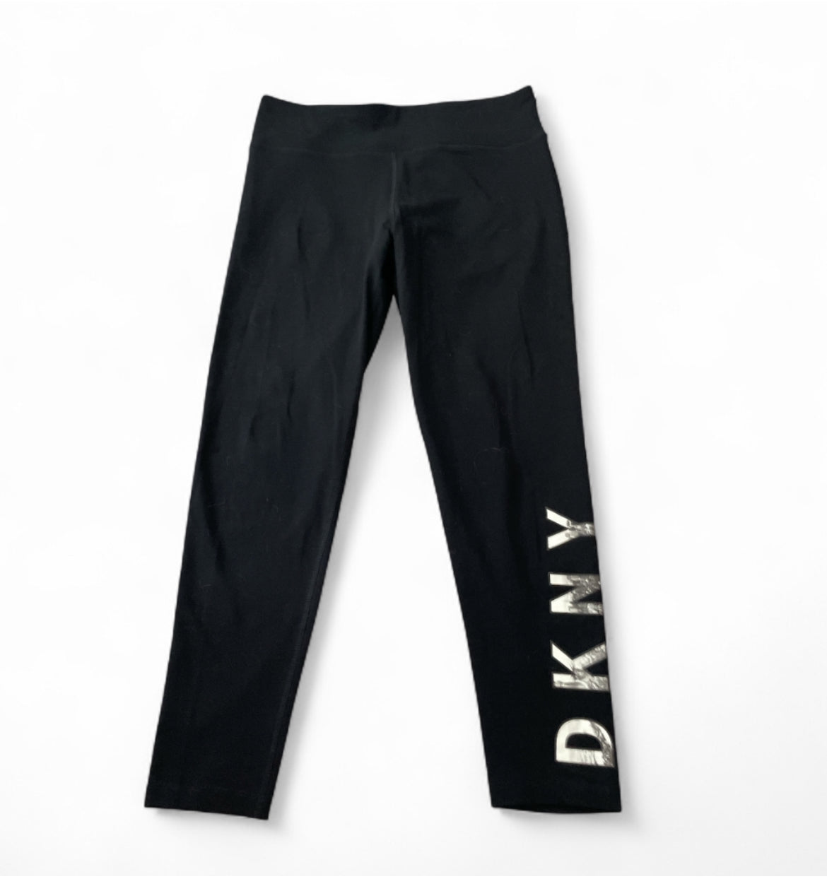 DKNY Sport High-Rise Tummy Control Logo Workout Leggings (X-Large)
