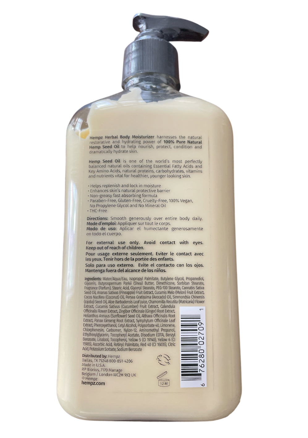 Hempz Sweet Pineapple & Honey Melon Herbal Body Moisturizer.