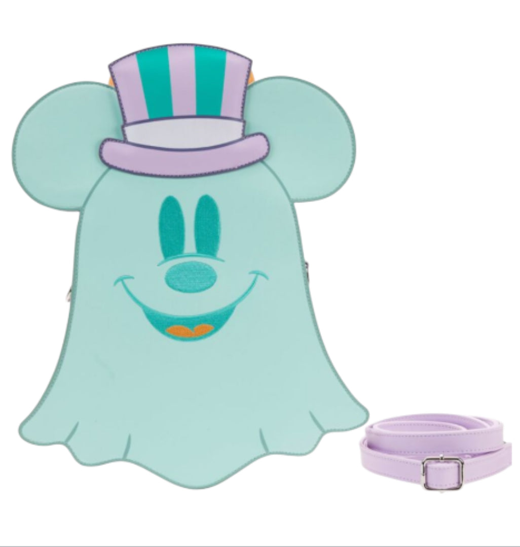 Loungefly Disney Pastel Ghost Minnie Mouse Glow-in-the-Dark Mini Backpack