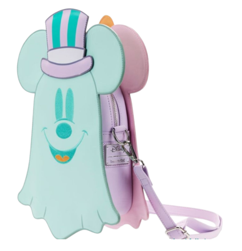 Loungefly Disney Pastel Ghost Minnie Mouse Glow-in-the-Dark Mini Backpack