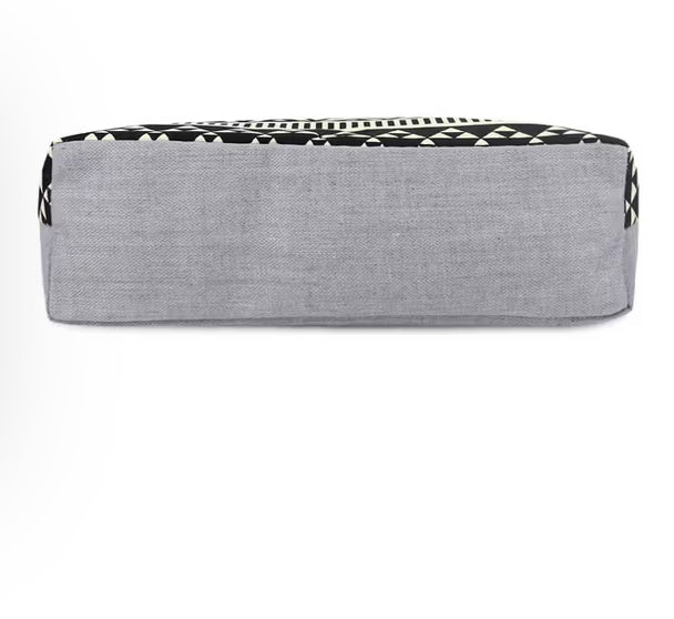 Aztec Print Canvas Tote Bag