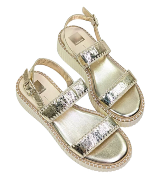 Dolce Vita Platinum Daiya Sandals (9.5)