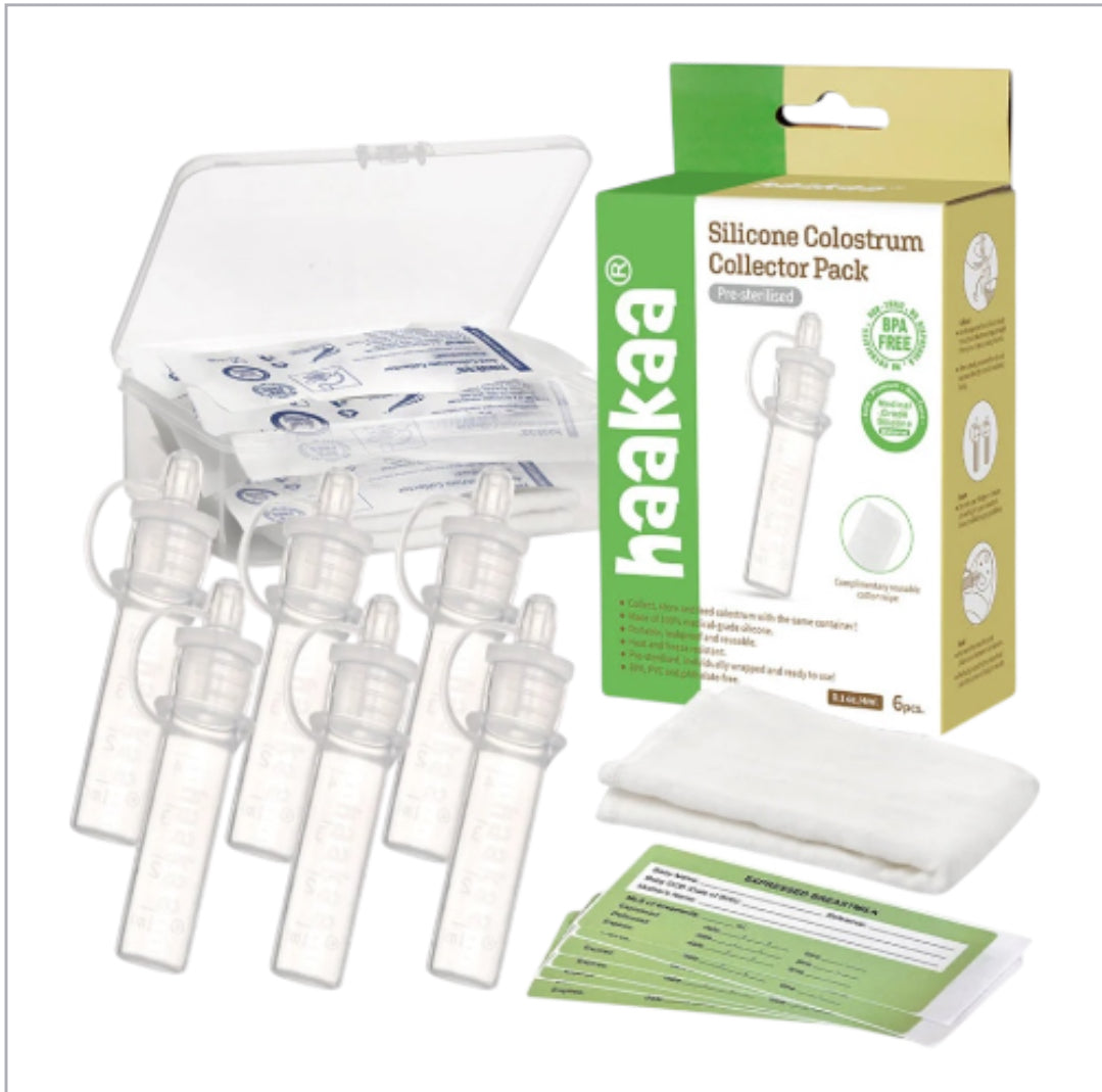 Haakaa Silicone Colostrum Collector Set 4 ml, 6 PK (Pre-Sterilized)