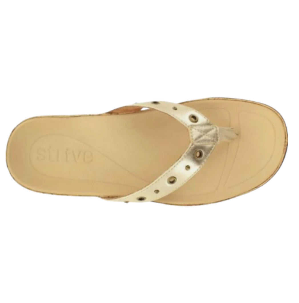 Strive Saria Sandals In Gold Metallic (9)