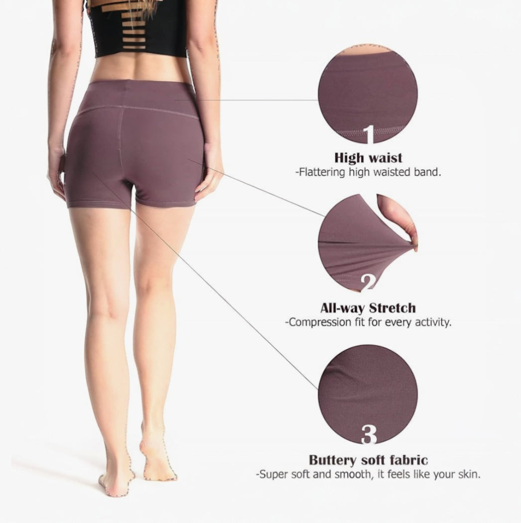 Workout Yoga Athletic High Waist & Shorts (Large)