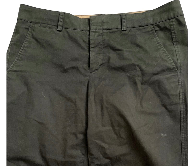 Vince black cotton straight leg trouser pants (10)