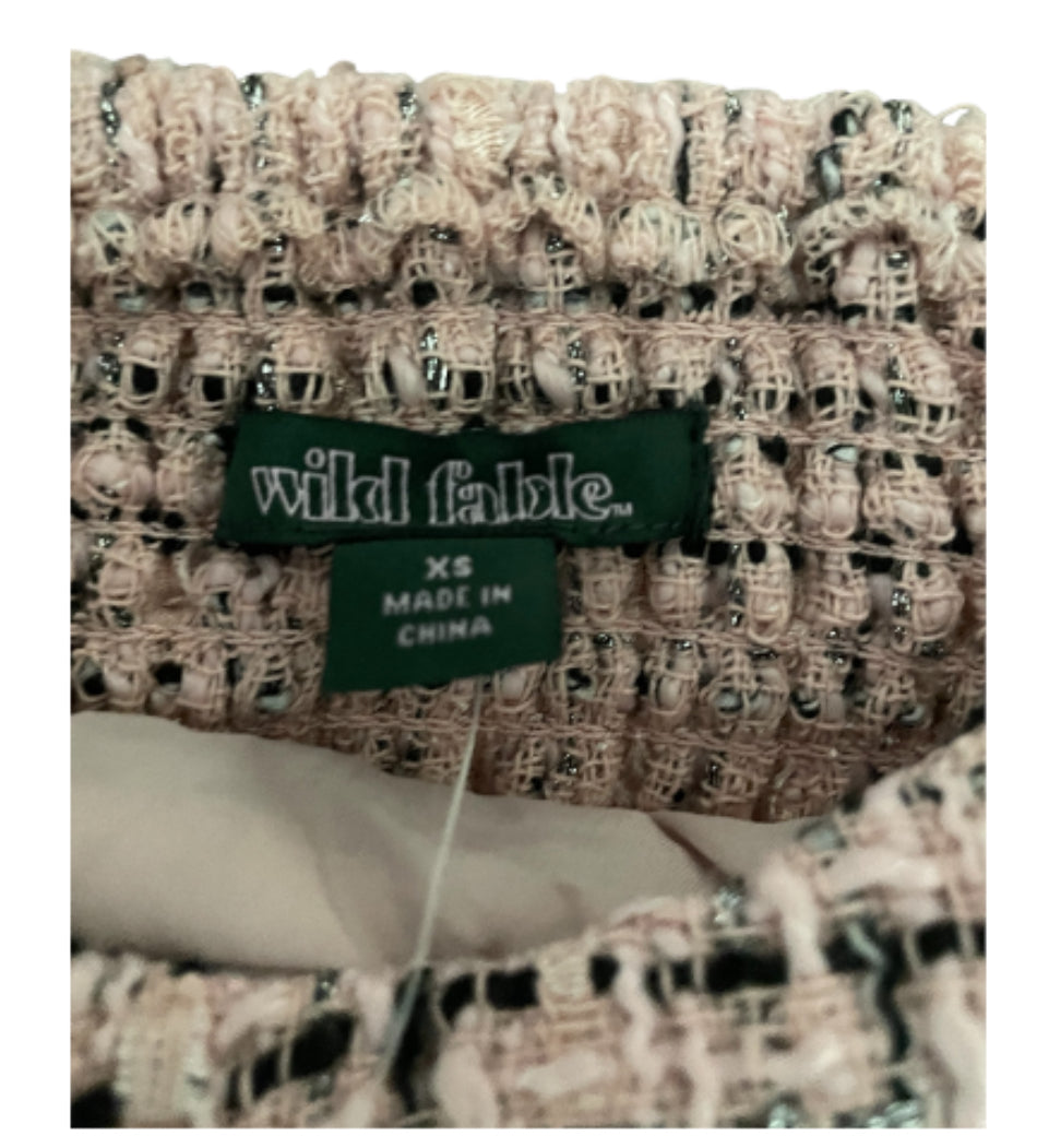 Wild Fable Tweed Boucle Tiny Tank Top (X-Small)