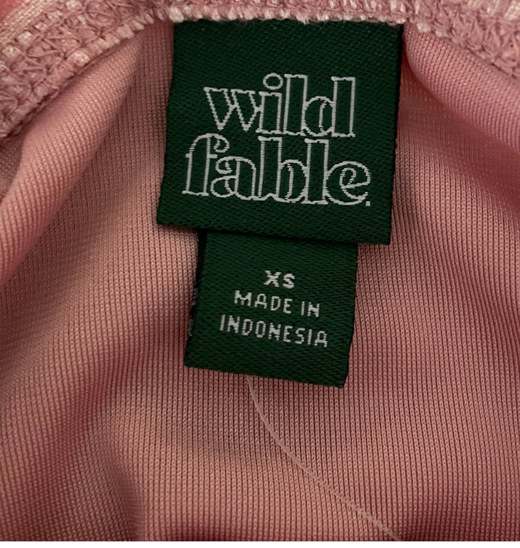 Wild Fable Velour Sheen Cropped Tank Top (X-Small)