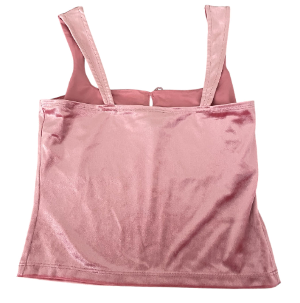 Wild Fable Velour Sheen Cropped Tank Top (X-Small)