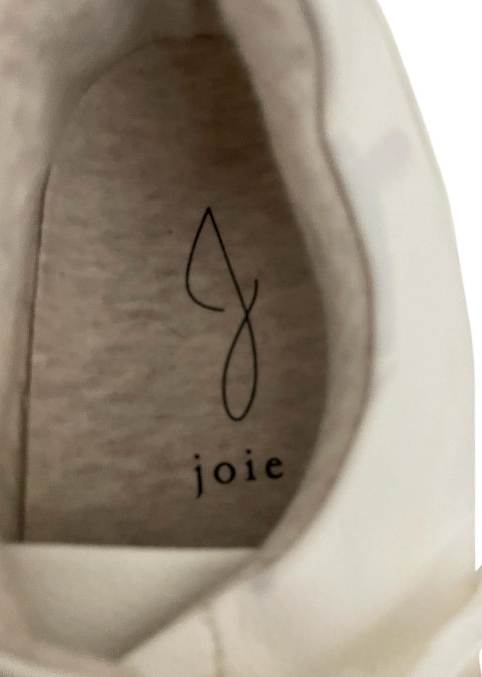 Joie Harvard White Faux Leather Low Top Lace Up Lined Sneakers (9.5)