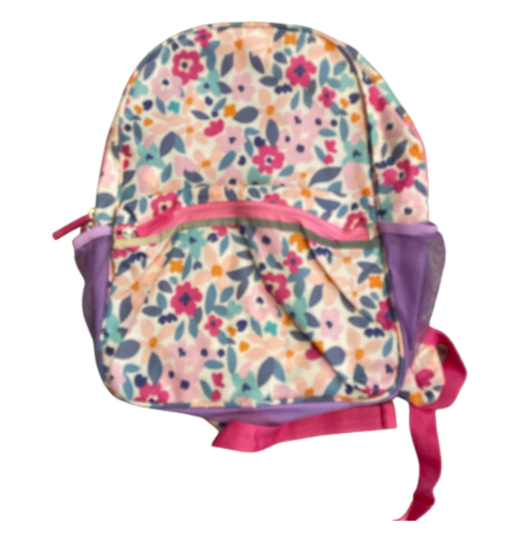 Botanical Pink and Purple Woven Backpack