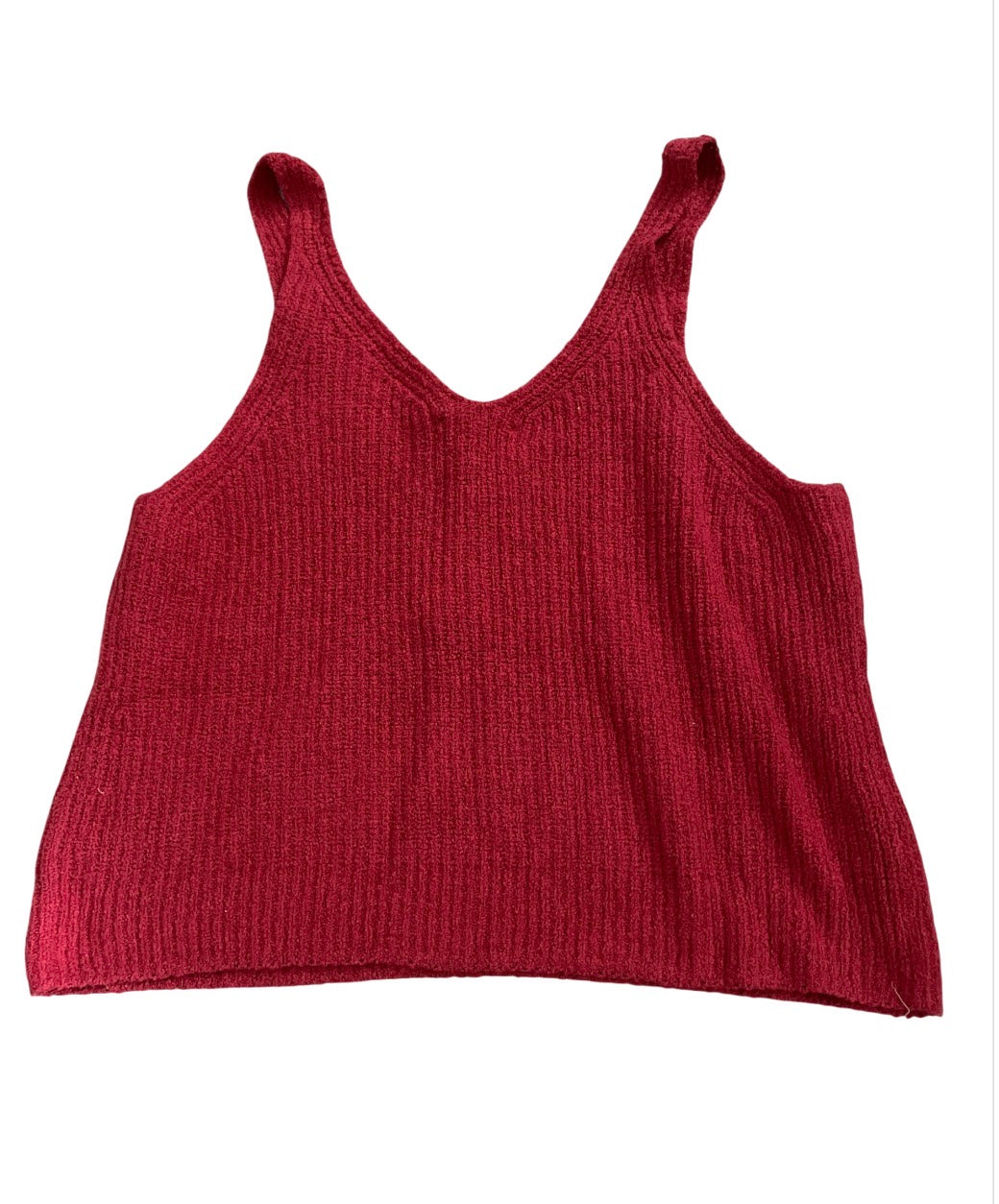 Nation Ltd Cece Sweater Tank Heartbeat Red