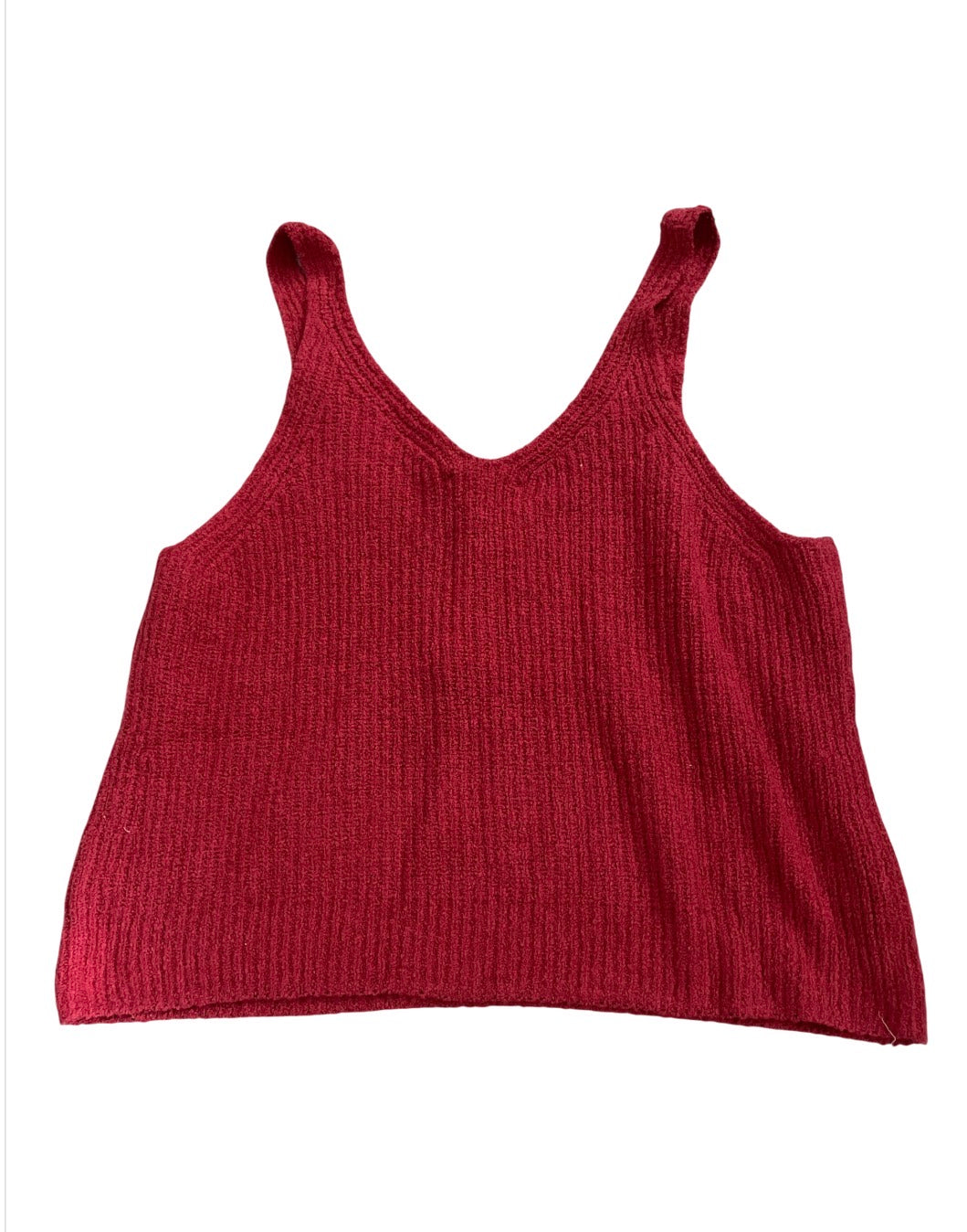 Nation Ltd Cece Sweater Tank Heartbeat Red
