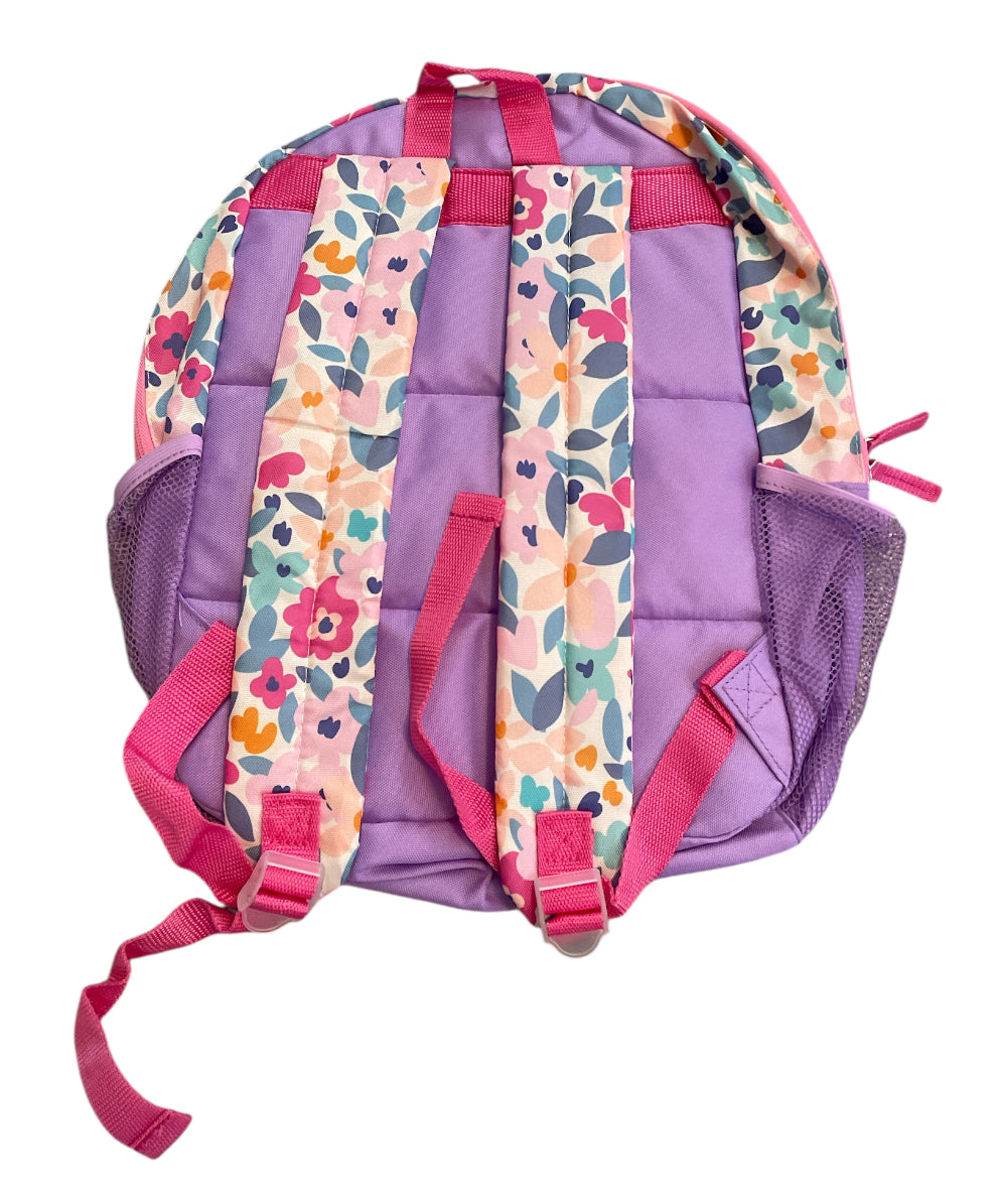 Botanical Pink and Purple Woven Backpack
