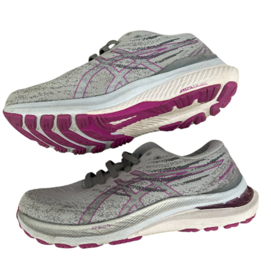 Asics Gel-Kayano 29 running shoes in Piedmont Grey and Orchid (8.5)