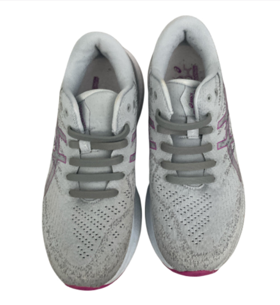 Asics Gel-Kayano 29 running shoes in Piedmont Grey and Orchid (8.5)