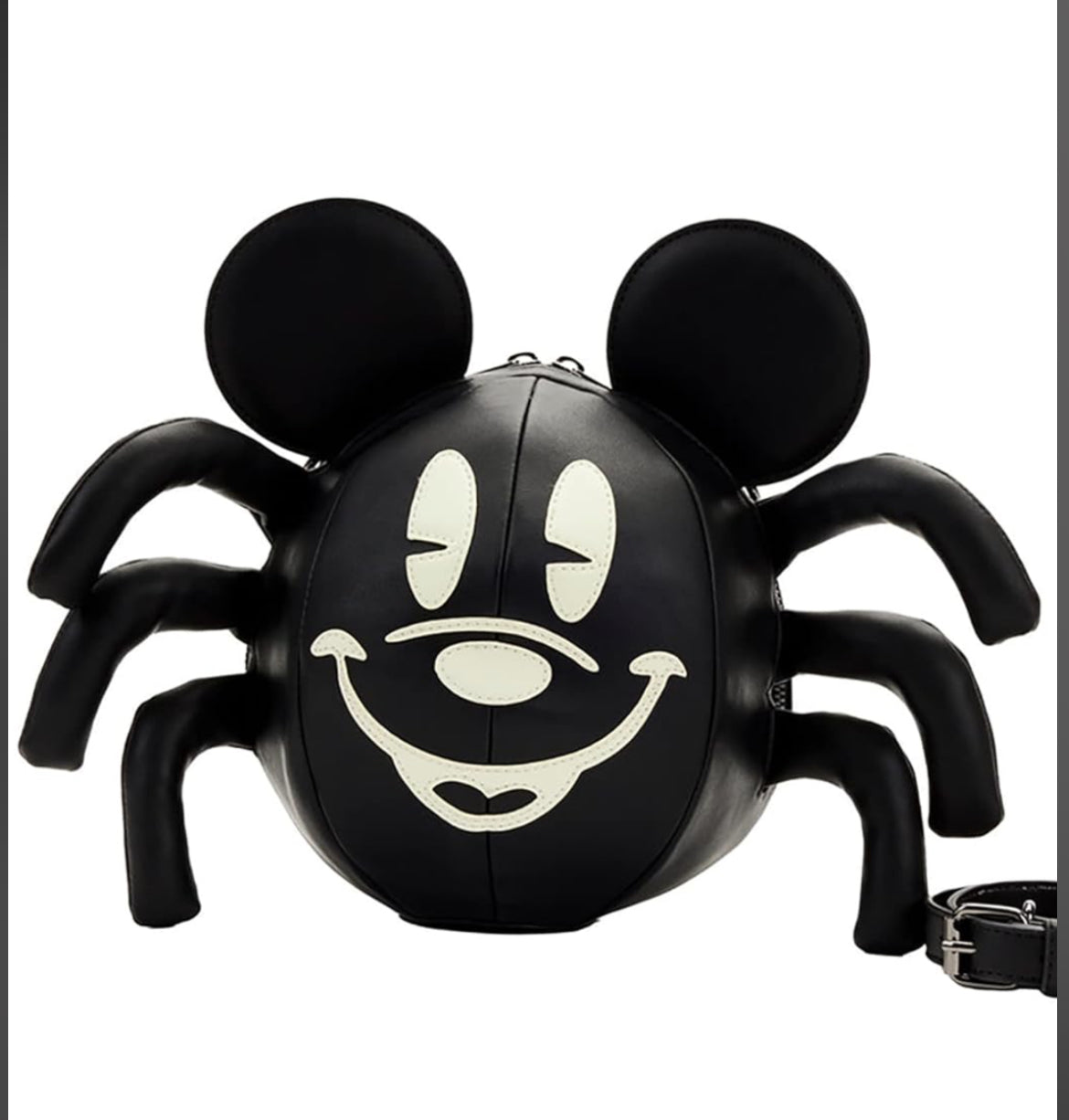 Loungefly Shoppe X Disney Mickey Glow Spider Crossbody Bag