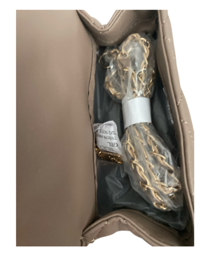 Badgley Mischka Taupe Beaded Crossbody