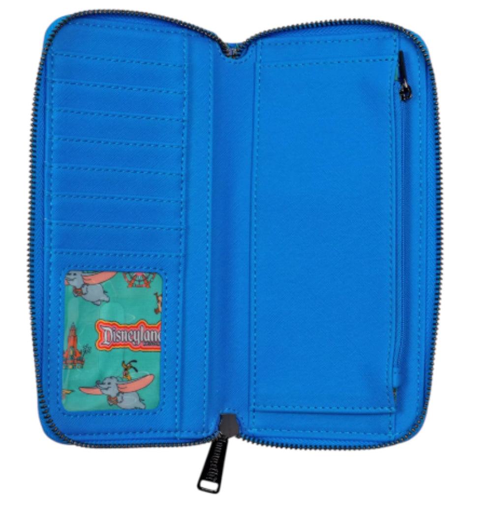 Disney Parks Loungefly "Play in the Park" wallet featuring Mickey Mouse and Friends.