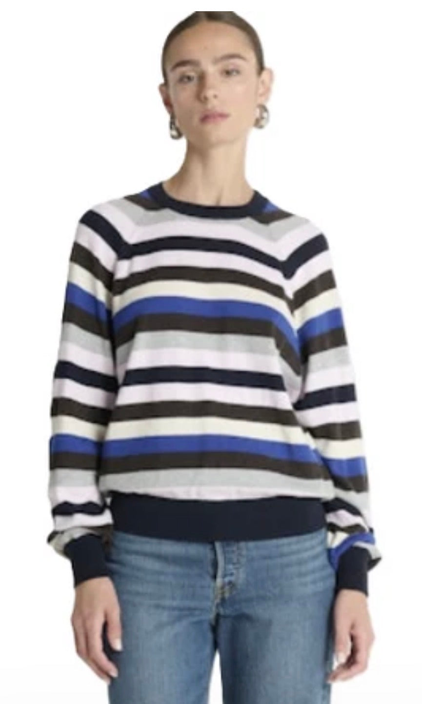 Nation Los Angeles Yanni Stripe Sweater in Blush Vintage Stripe (South)
