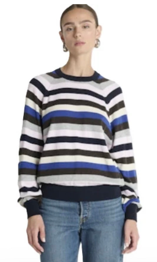 Nation Los Angeles Yanni Stripe Sweater in Blush Vintage Stripe (South)