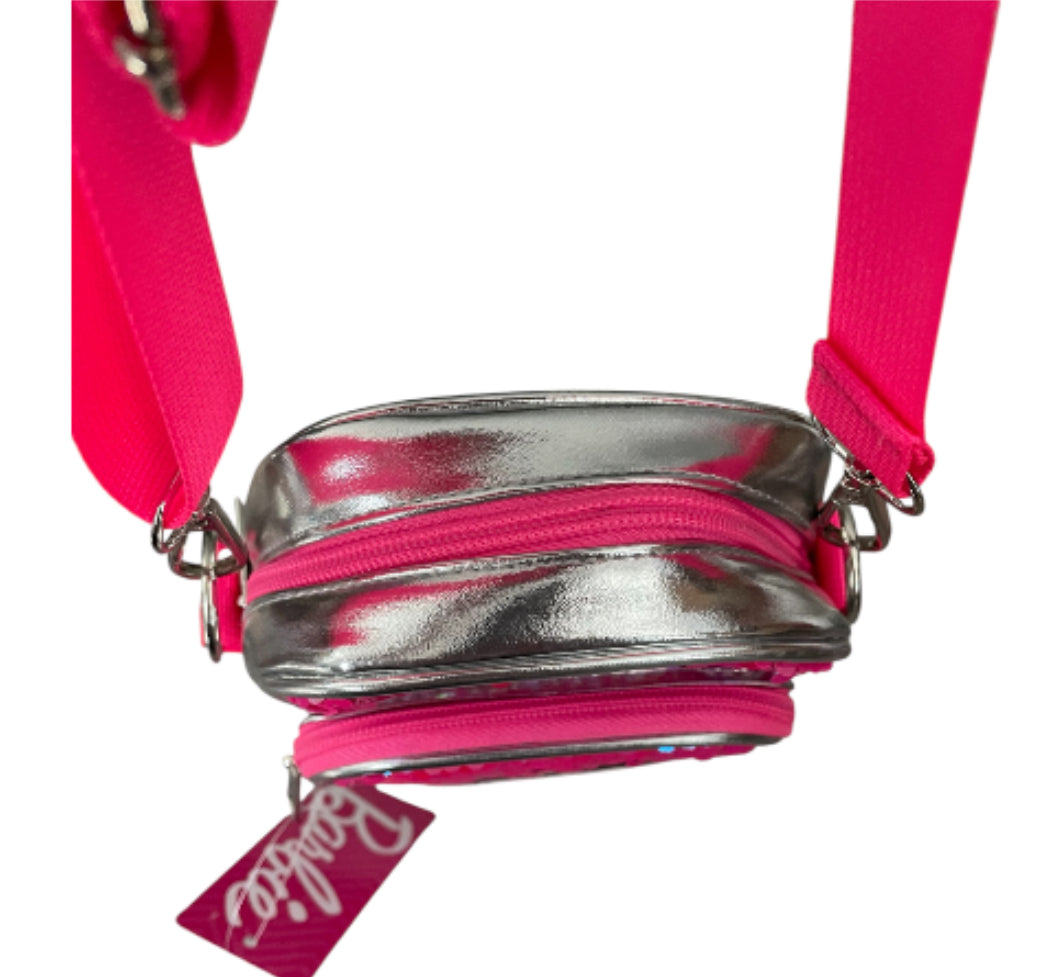 Barbie Sequin Pink Crossbody Bag