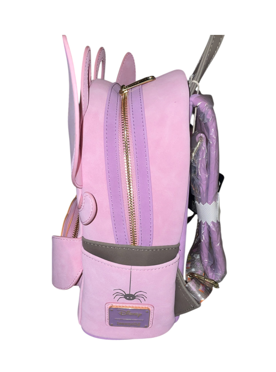 Loungefly Disney Lilo & Stitch Angel Pumpkin Glow-In-The-Dark Mini Backpack.