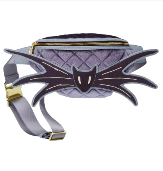 Loungefly Disney NBC Jack Skellington Bow Tie Velvet Belt Bag