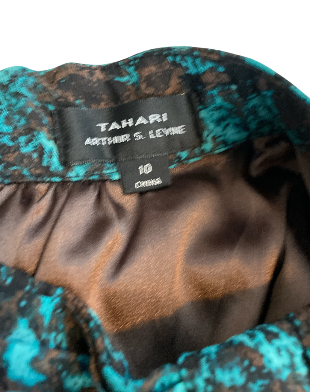 Tahari Arthur S. Levine Multi Colored Dress