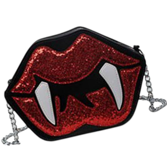 Vampire Fang Sequined Shoulder Bag
