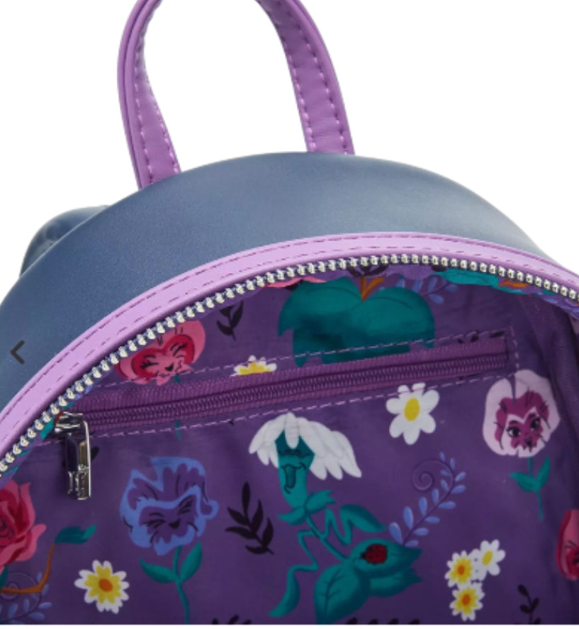 Loungefly Disney Alice in Wonderland Alice &amp; Flowers Mini Backpack.