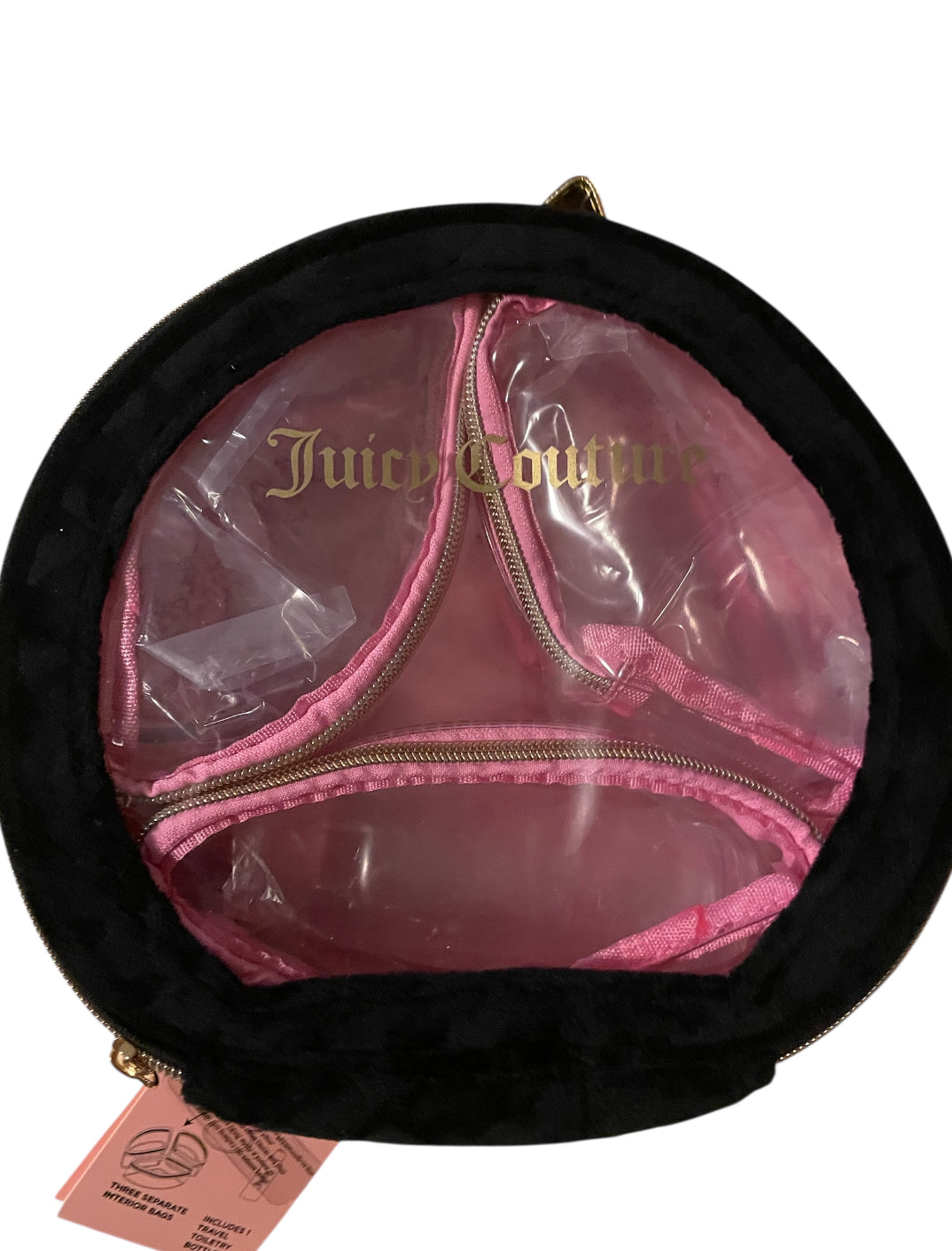Juicy Couture Velvet Travel Cosmetic Bag