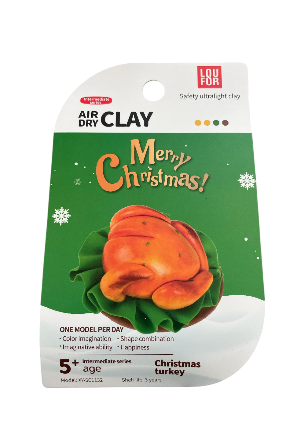 Loufor Air Dry Clay Christmas Theme Kit