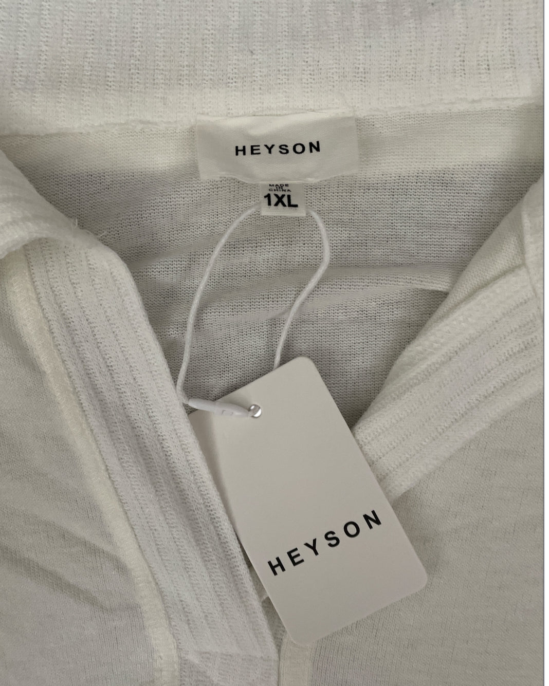 Heyson White Polo Blouse (1X)