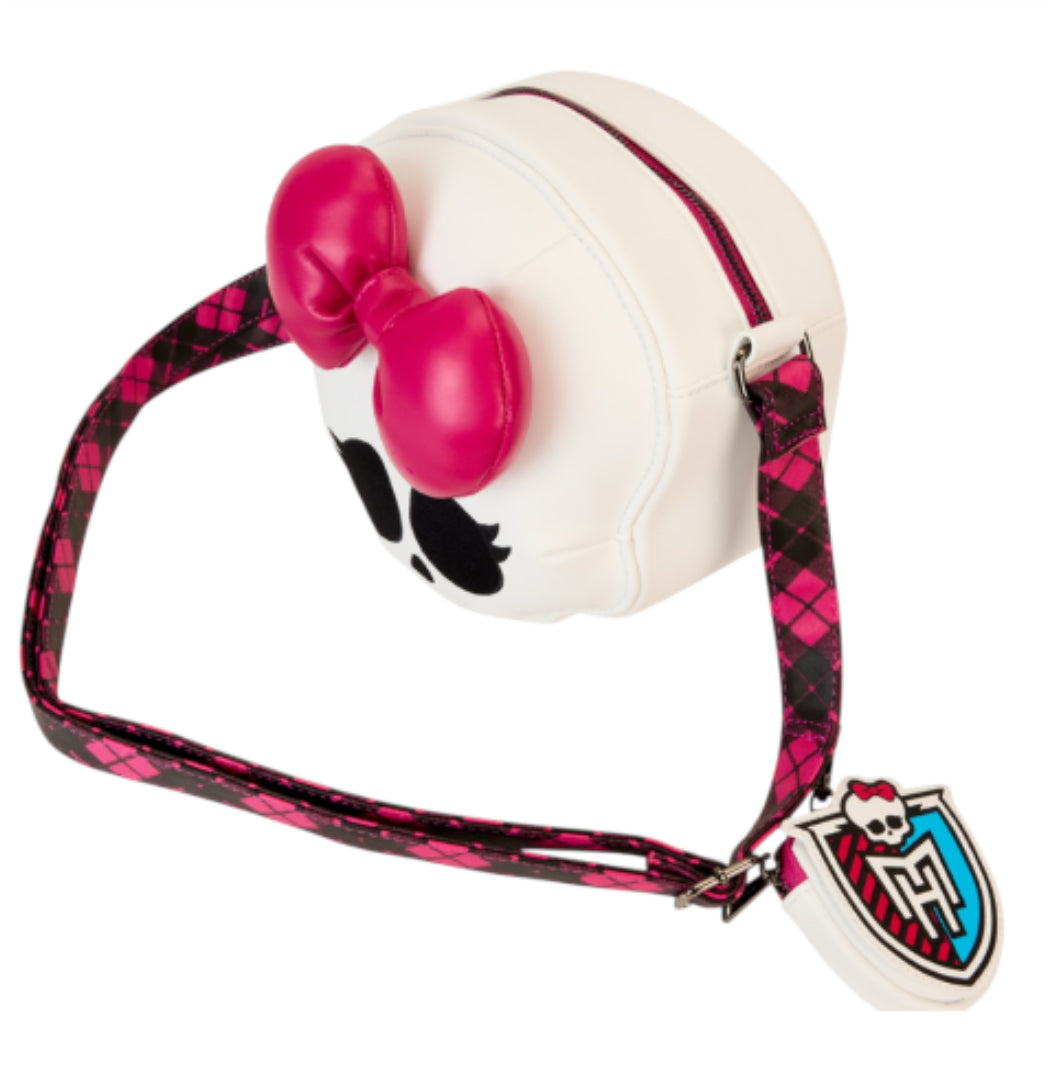 Loungefly Monster High Skullette Figural Crossbody with Coin Bag.