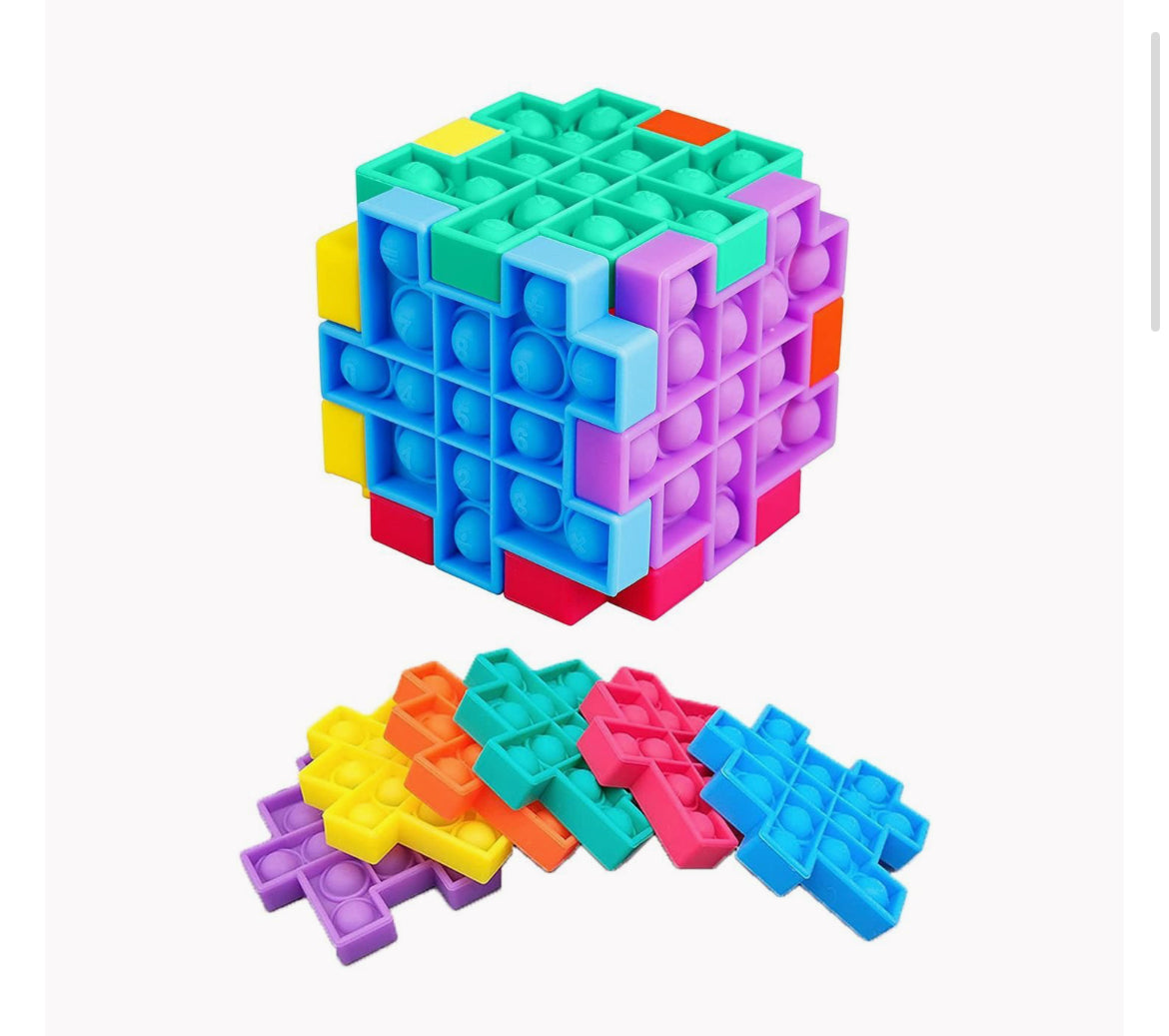 Cube Pop It Fidget Puzzle Game