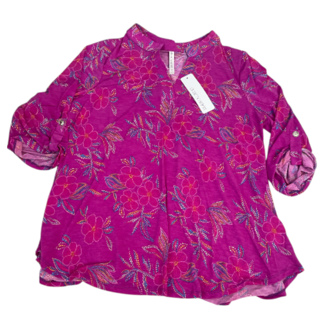 Dear Scarlett Lizzy Magenta Top (2x)