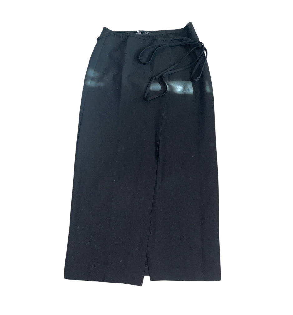 Zara Wrap Black Skirt