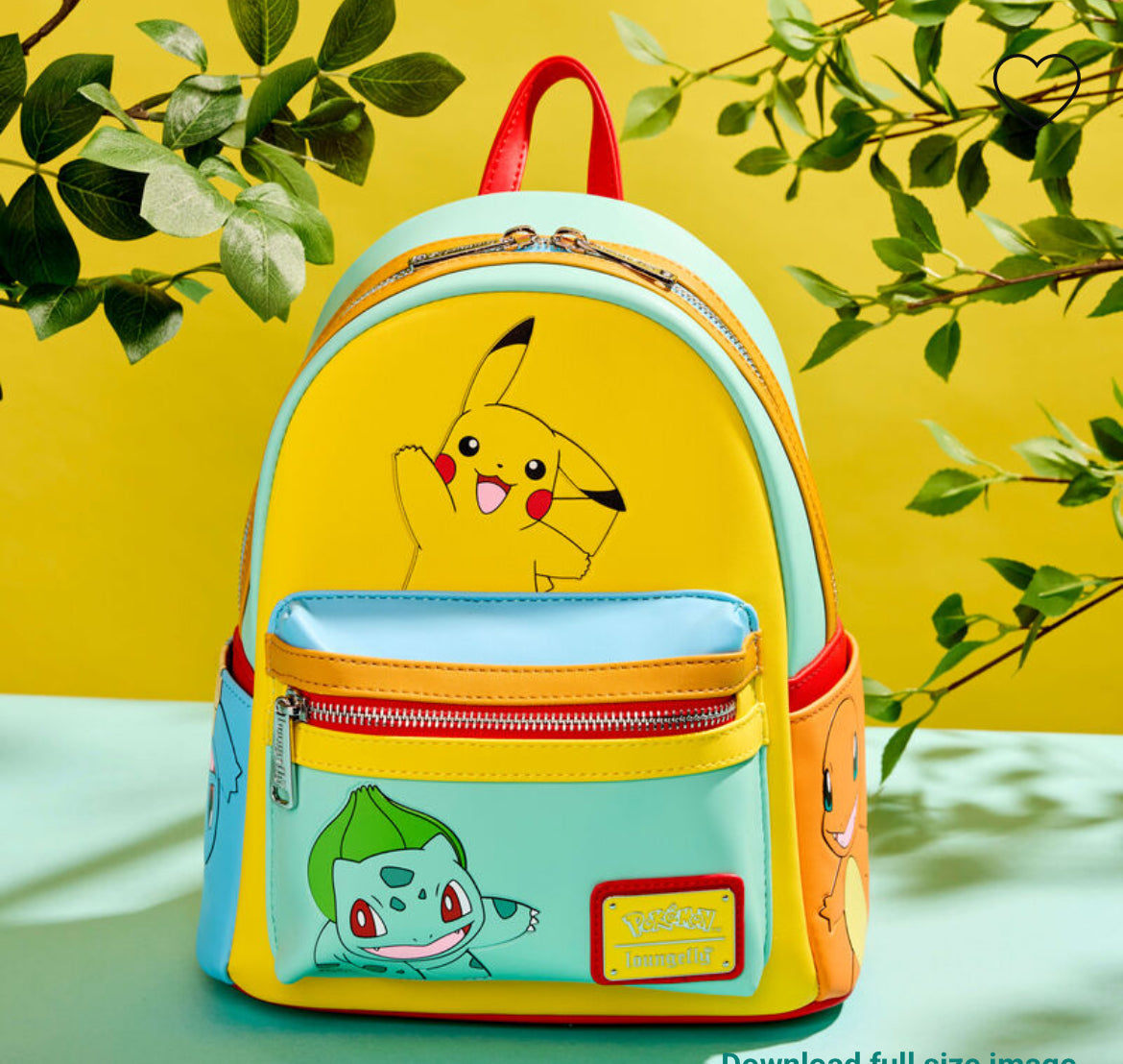 Loungefly Pokémon Color Block Starters Mini Backpack
