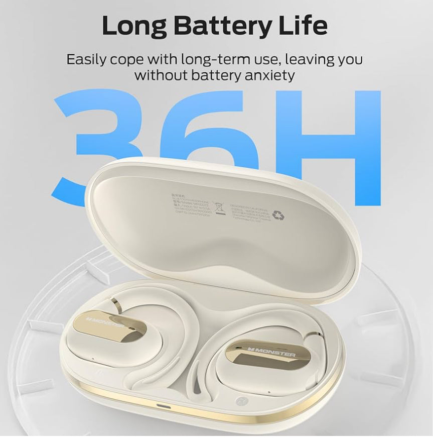 Monster Open Ear AC322 Bluetooth 5.4 Headset