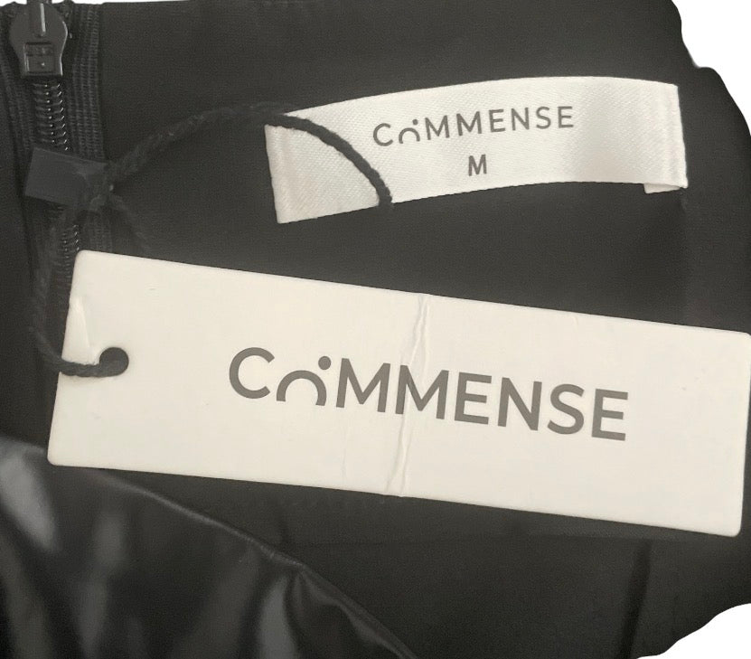 Commence black faux leather midi dress (Small)