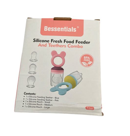 Bessentials Silicone Fresh Food Feeder and Teethers Combo