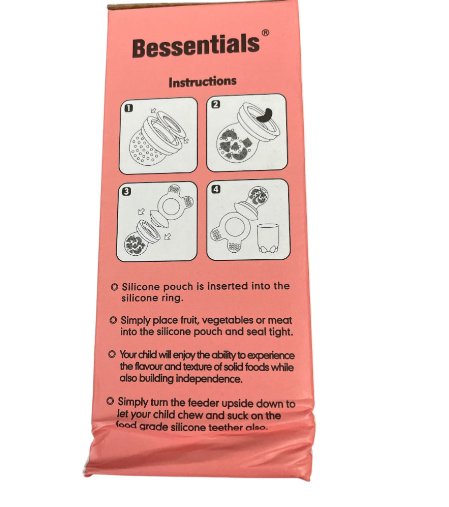Bessentials Silicone Fresh Food Feeder and Teethers Combo