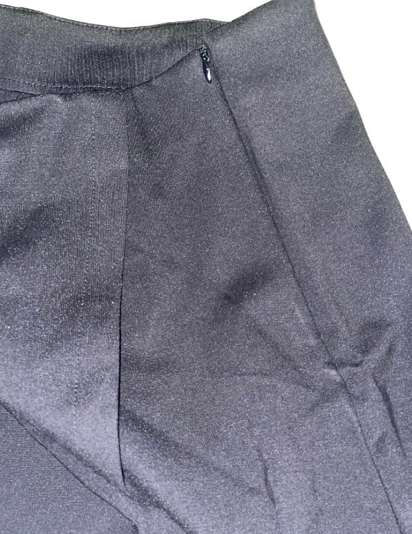Zenana Wrap Front Skort in solid black.(Medium)
