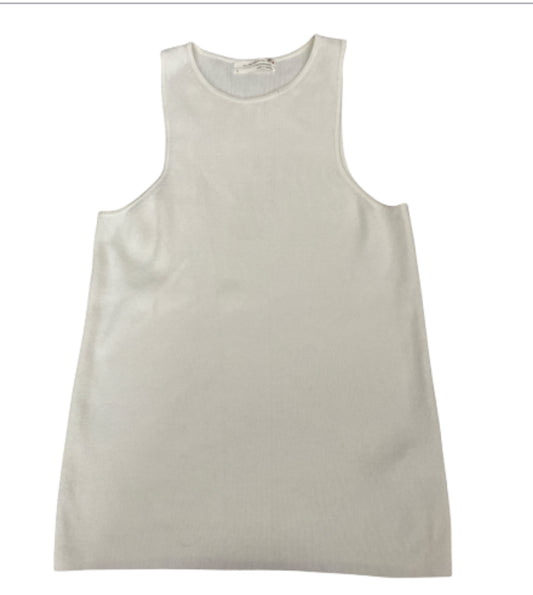 By Anthropology Lightly Ribbed Cream Sweater (X-Large)