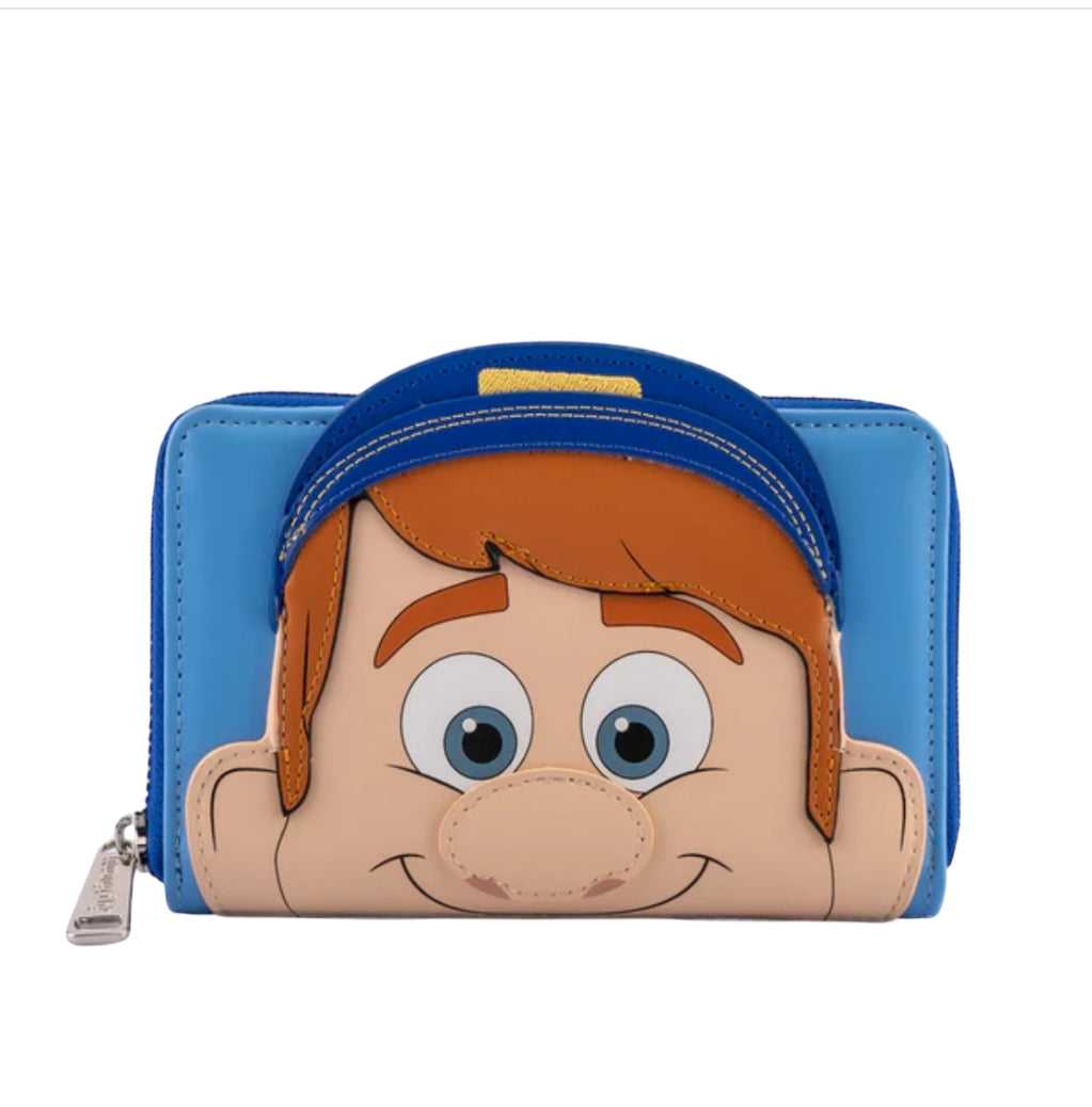 Loungefly Disney Wreck-It Ralph Fix-It Felix Cosplay Zip Around Wallet.